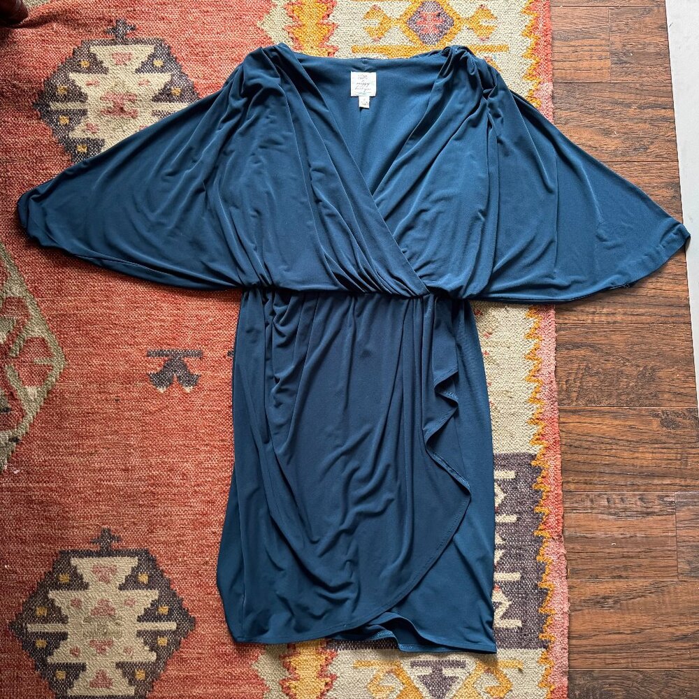 Suzi Chin for Maggy Boutique Teal Blue Dress (size 10)